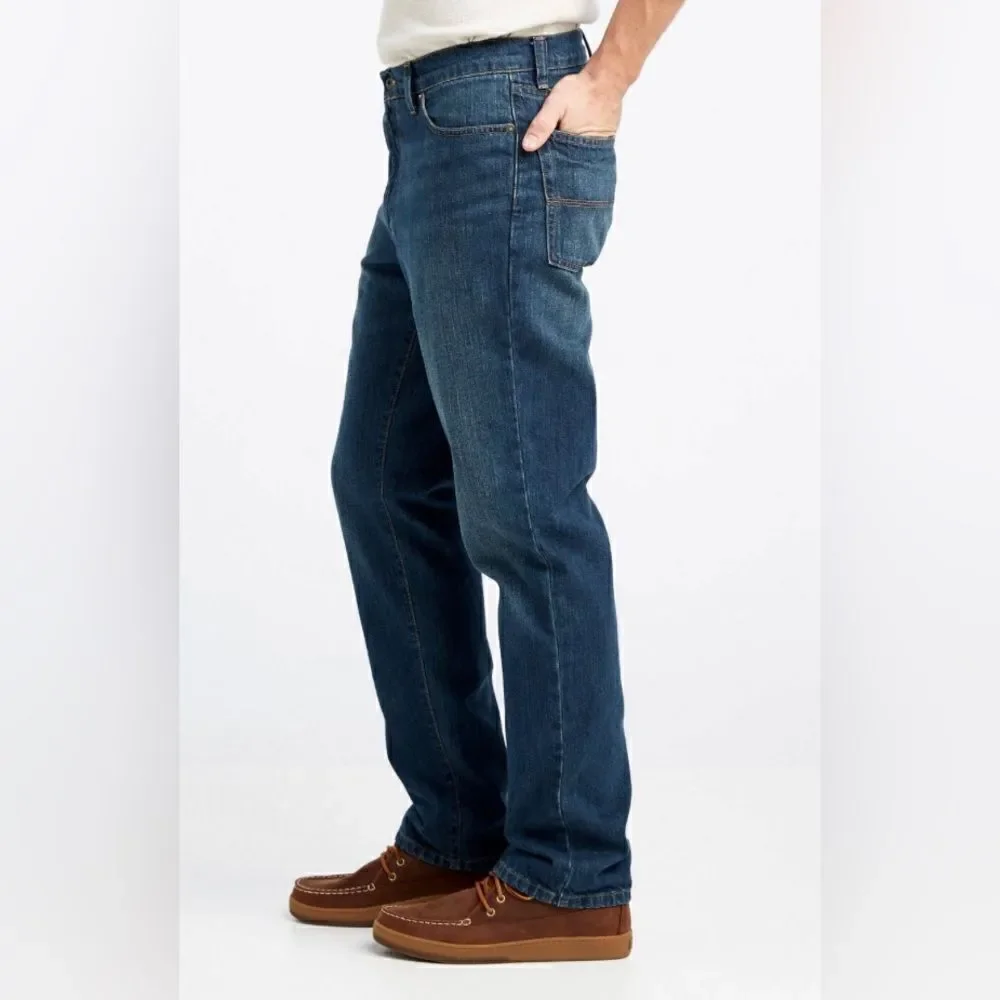 L.L Bean Classic Fit dark washed denim sz 30X34